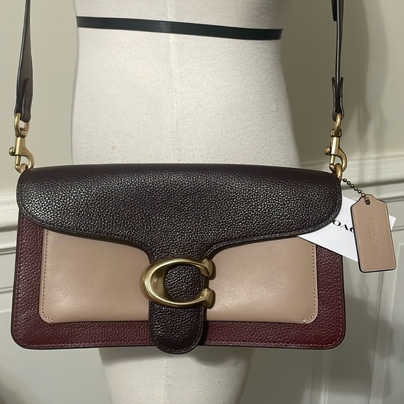 Coach Handbags - COACH Signature Tabby Polished pebbled leather crossbody NWT 76105